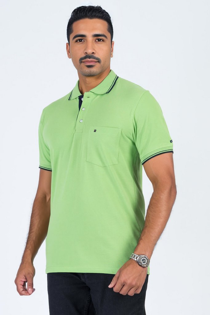 parrot green polo t shirt