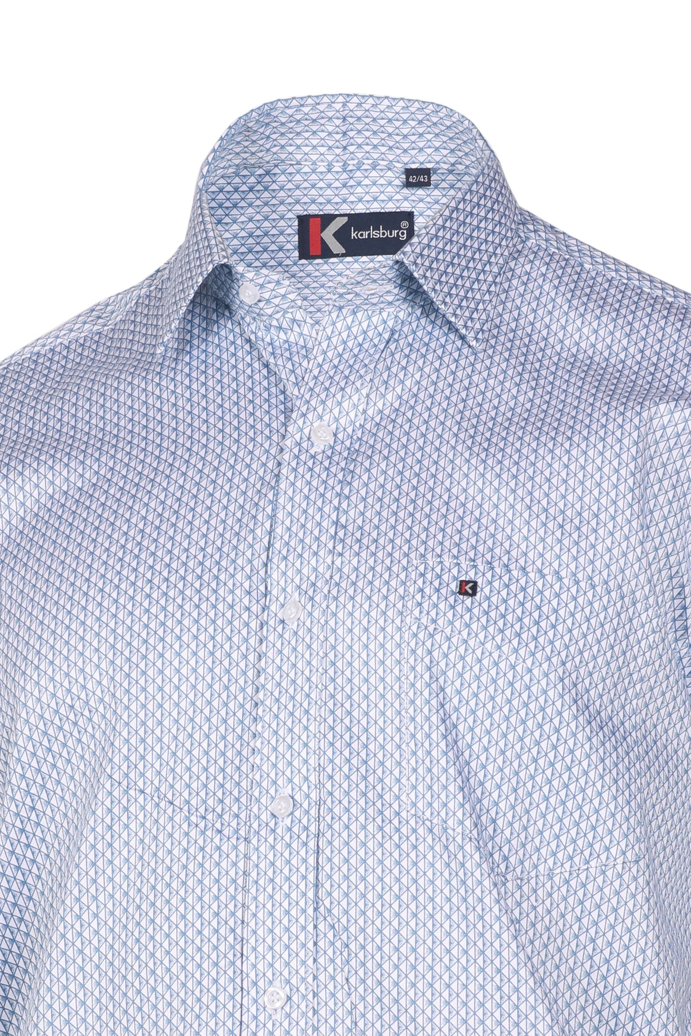 Azure Grid Regular Fit Shirt
