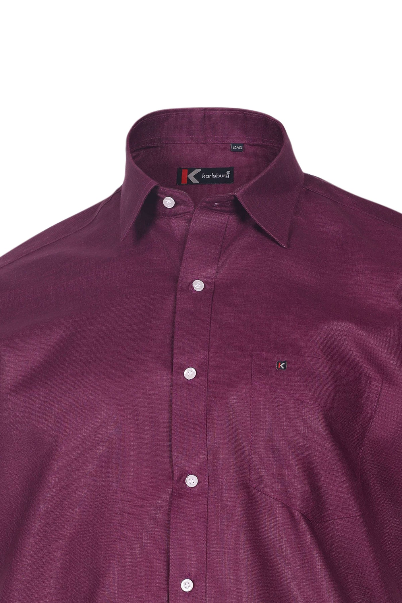 Wine Ember Regular Fit Shirt