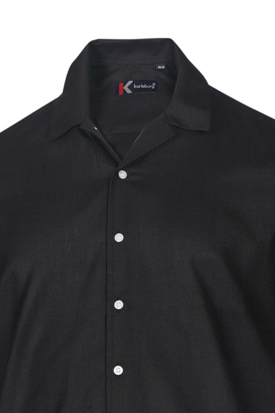 Jet Black Regular Fit Shirt