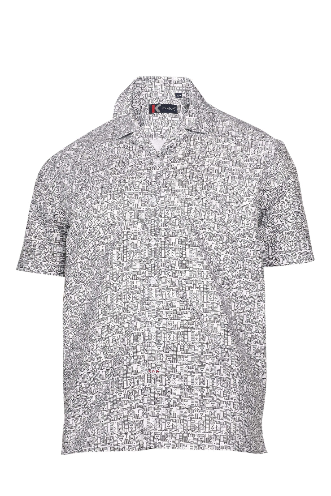 Urban Sketch Regular Fit Shirt - Black