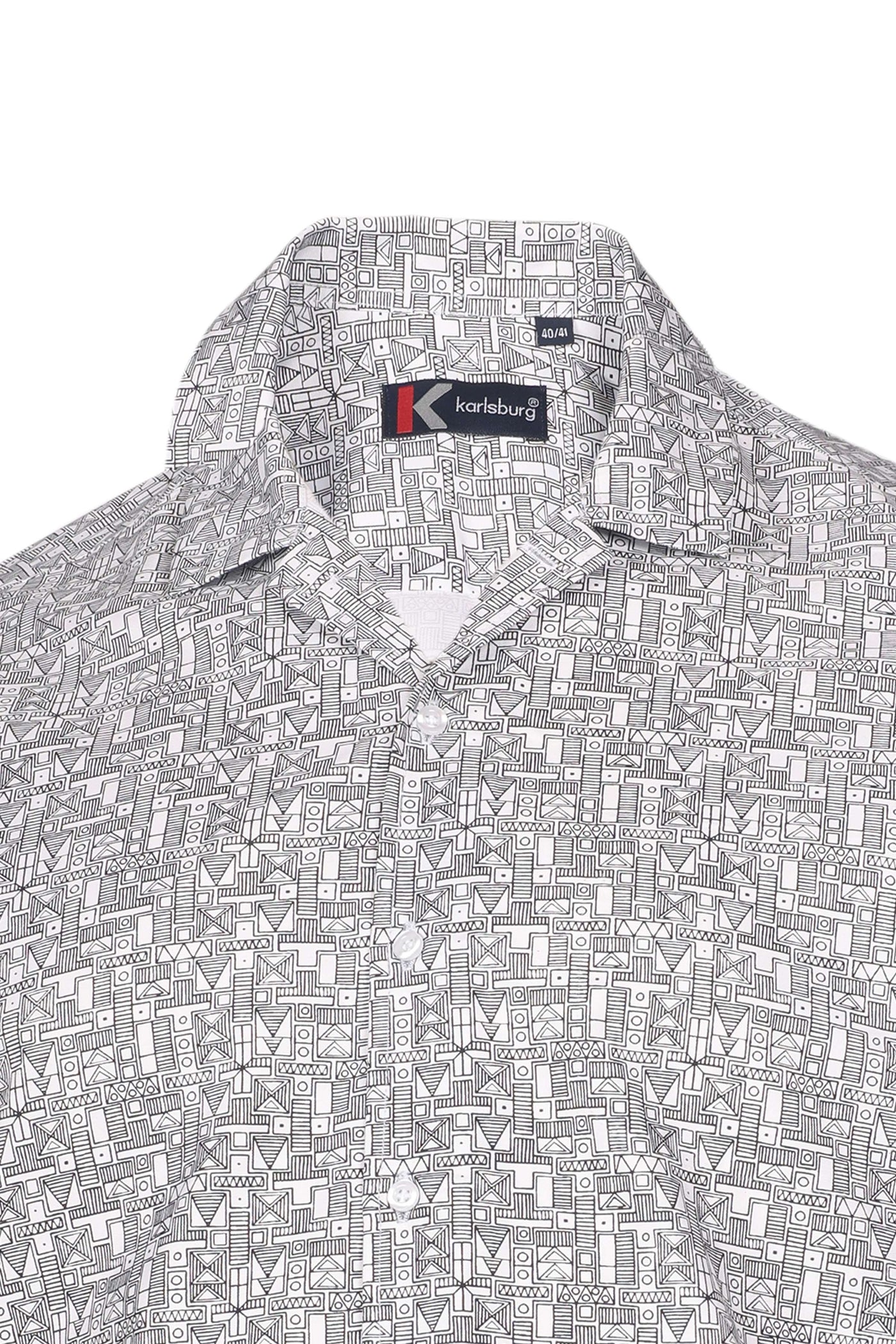 Urban Sketch Regular Fit Shirt - Black