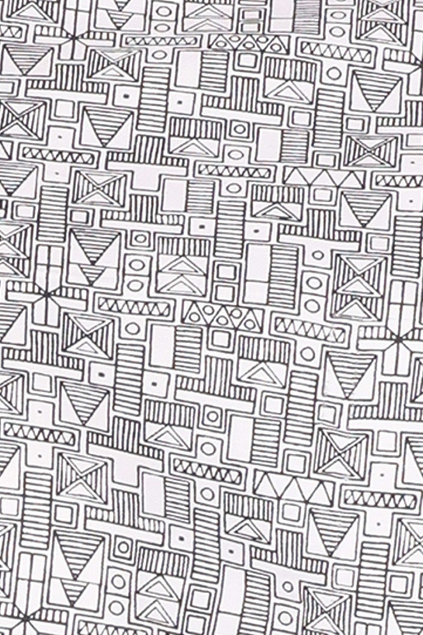 Urban Sketch Regular Fit Shirt - Black