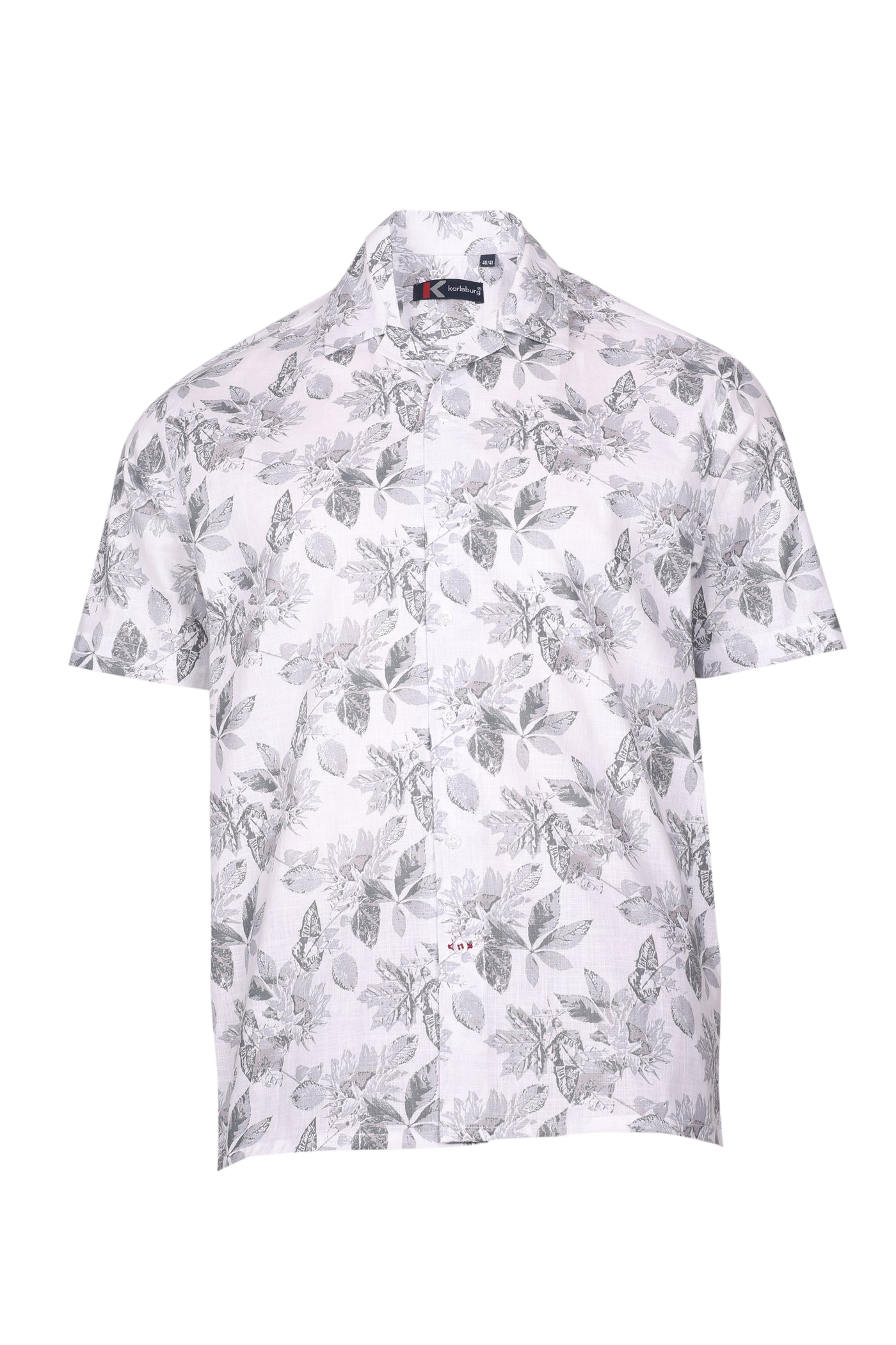 Monochrome Bloom Regular Fit Shirt