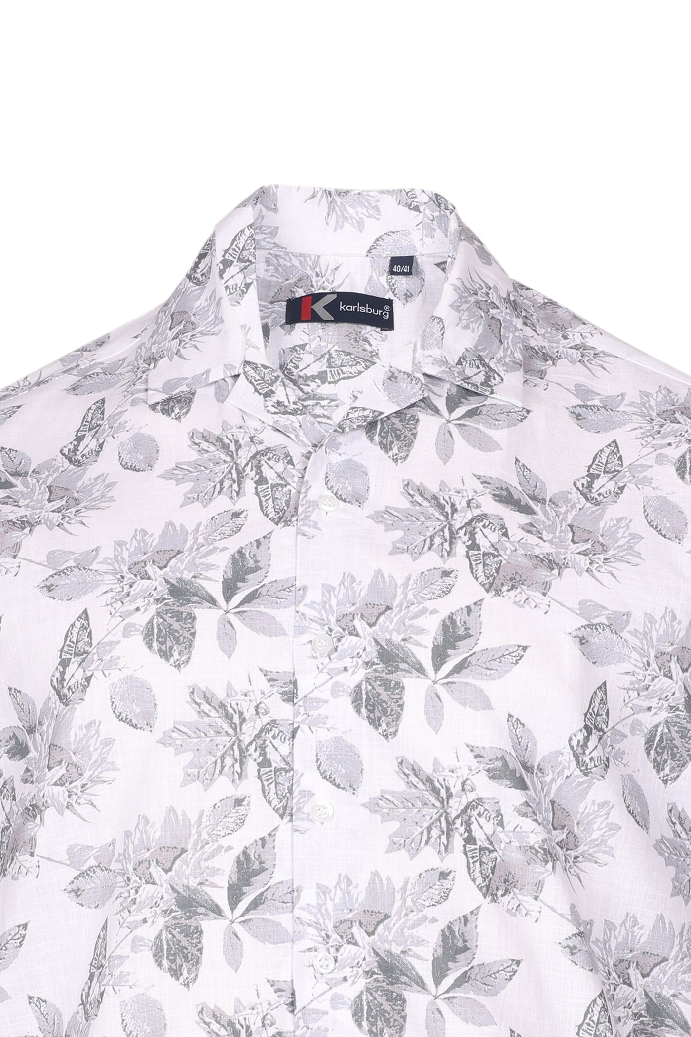 Monochrome Bloom Regular Fit Shirt