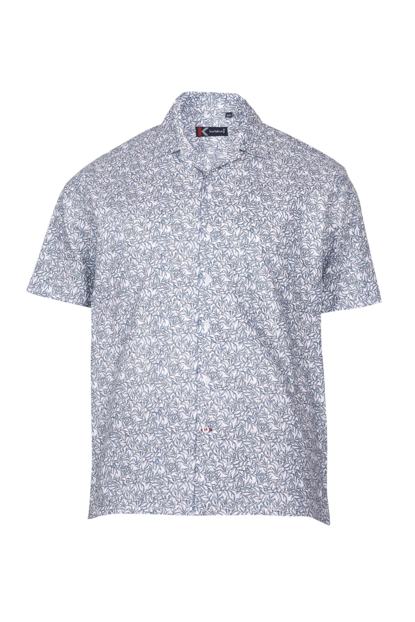 Leafline Blue Regular Fit Shirt