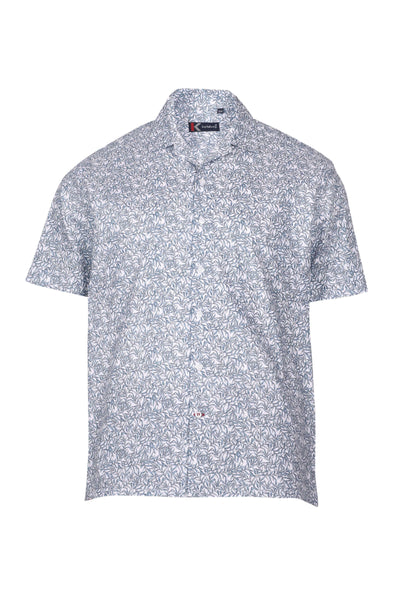 Leafline Blue Regular Fit Shirt
