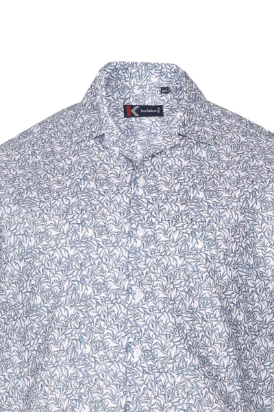 Leafline Blue Regular Fit Shirt