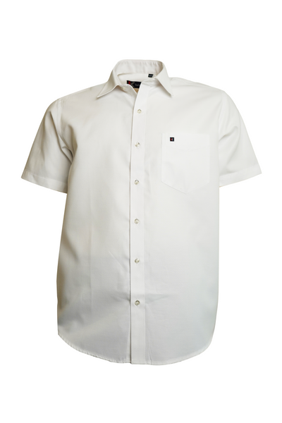 Men's White Solid Shirt
