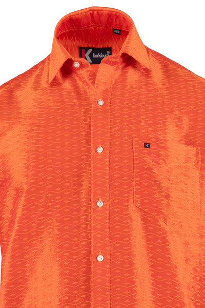 Mens Bright Orange Shirt