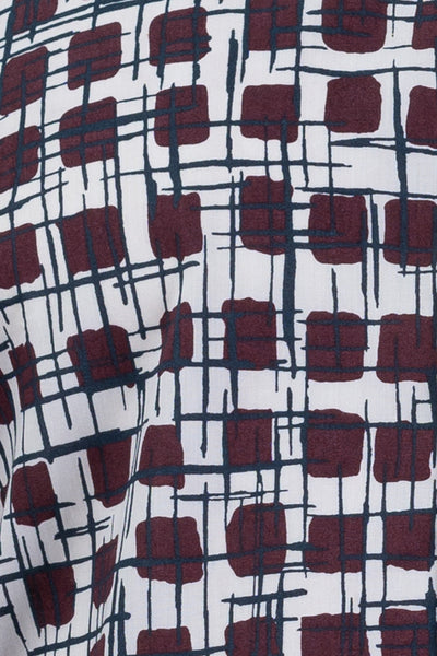 Men's Maroon Slim Fit Shirt