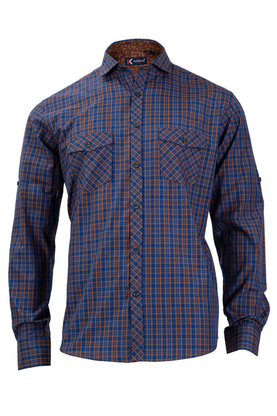Men's Indigo Blue Slim Fit Shirt