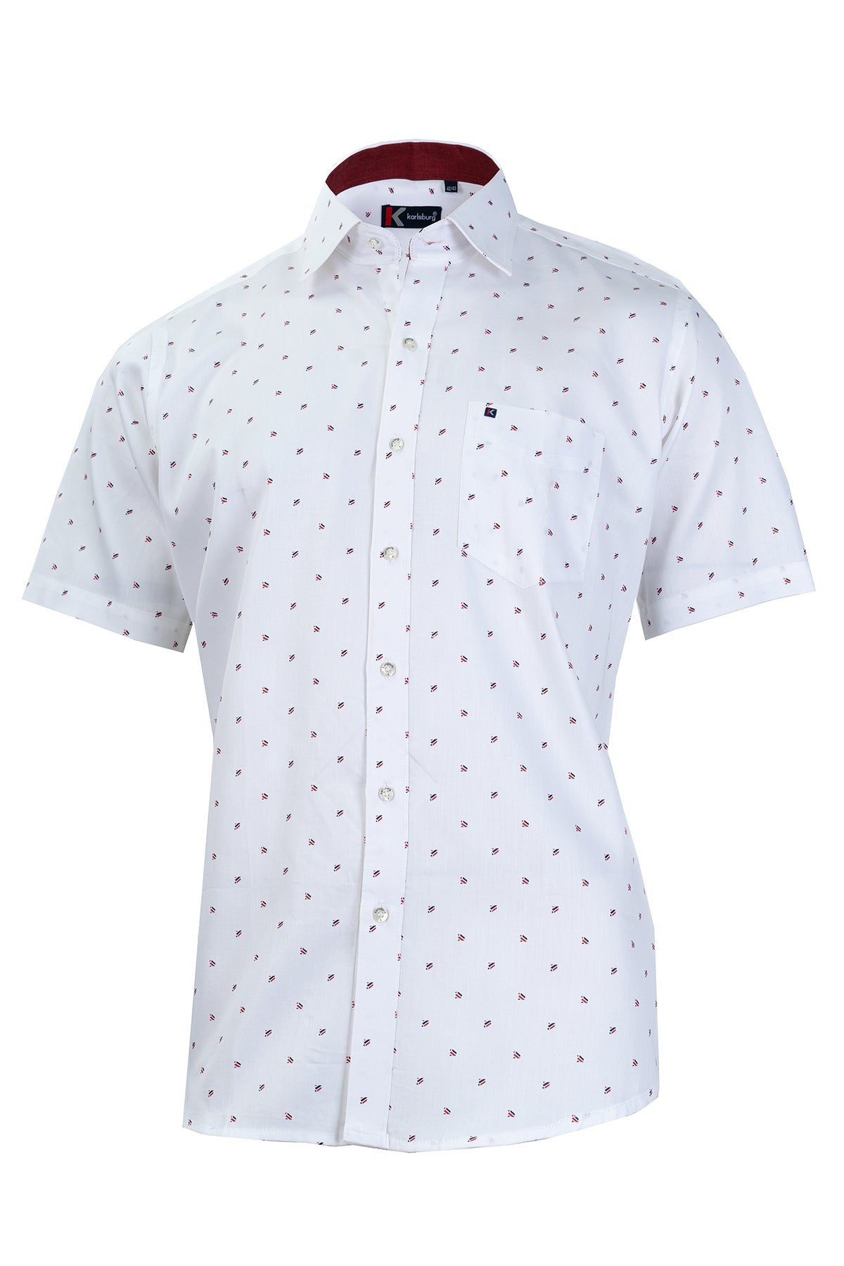 Men's White Printed Shirt