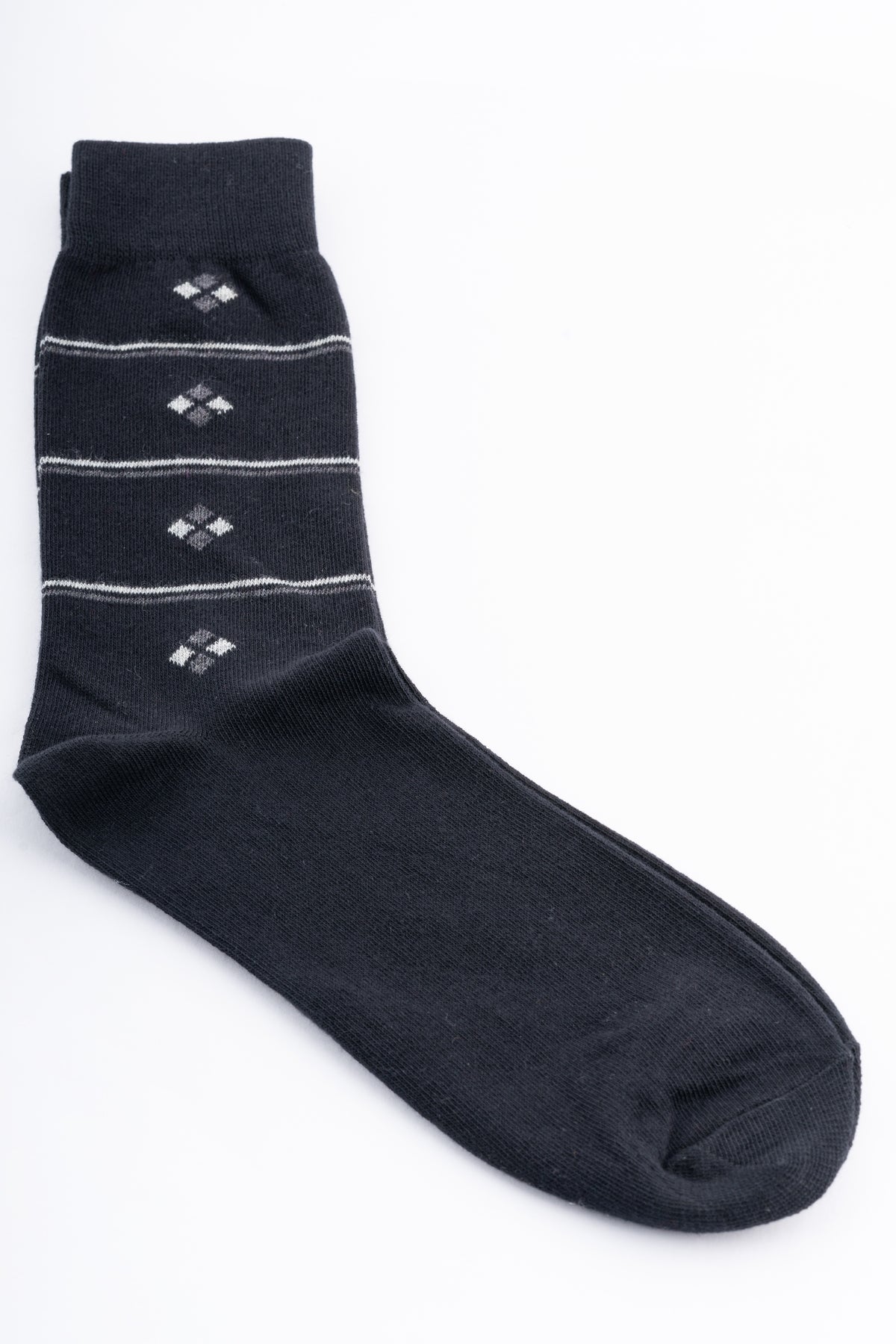 Men's Black Printed Everyday Socks