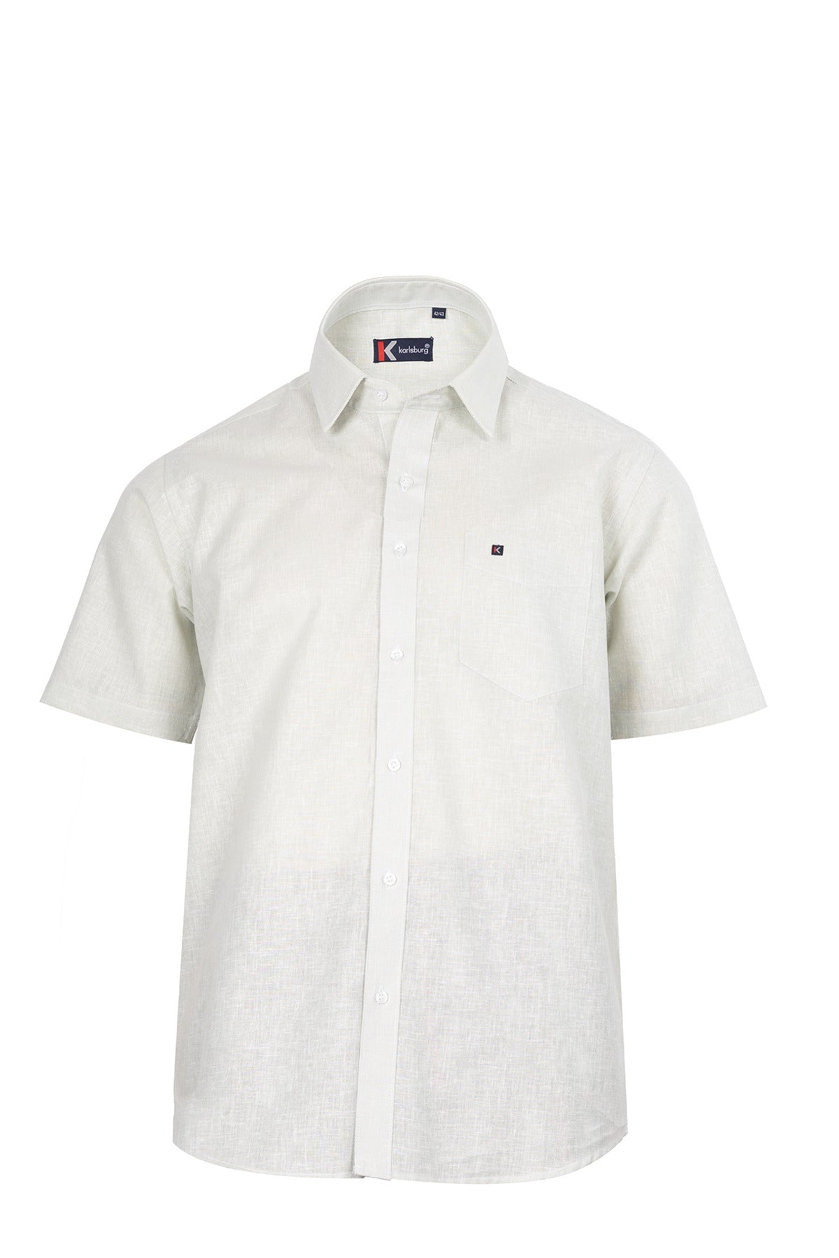 Men's Off White Linen Shirt