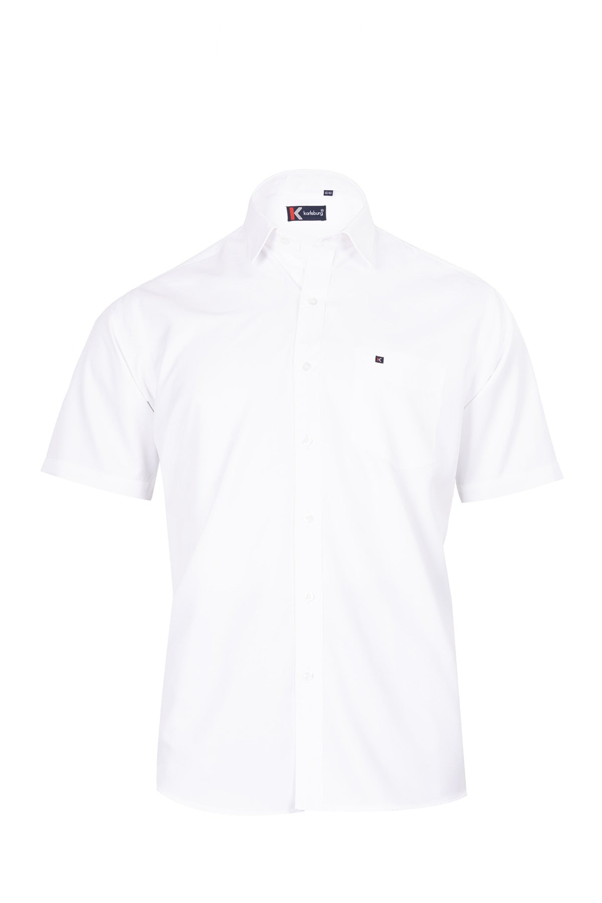 Men's Pure White Cotton Shirt