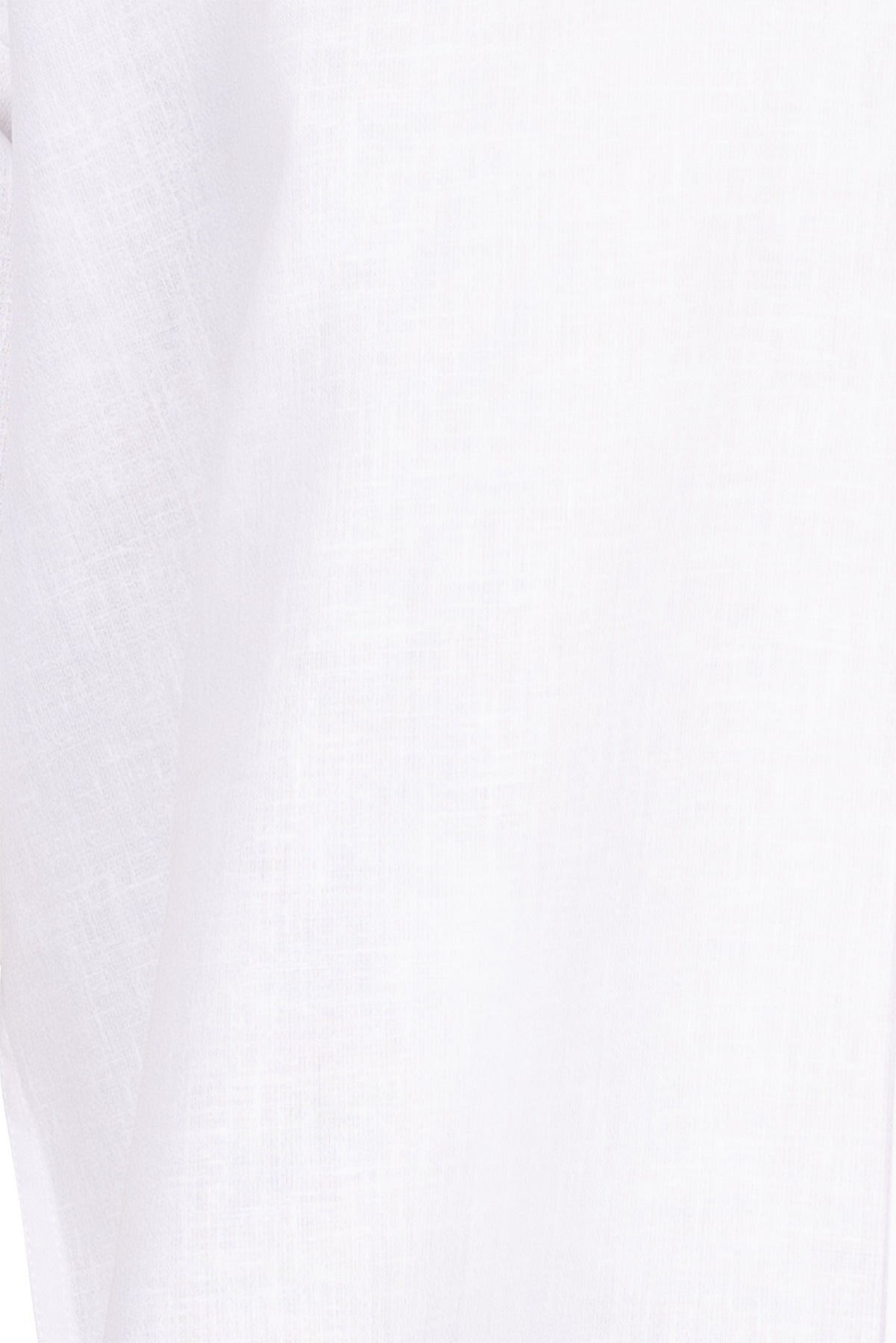 Men's Pure White Linen Shirt