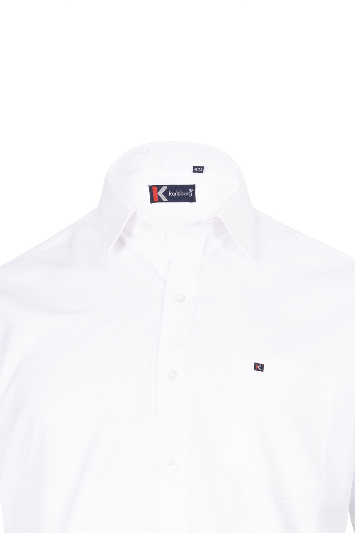 Men's Pure White Cotton Shirt