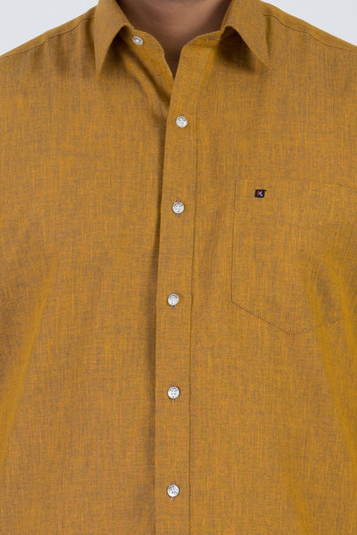 Combo Men's Premium Cotton Dhoti with Kasavu Shirt