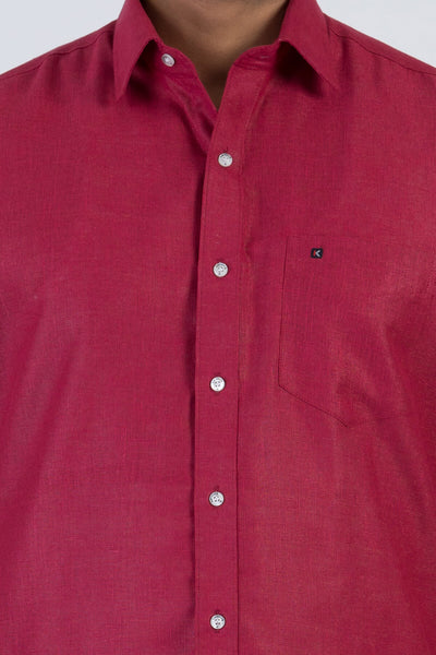 Men's Premium Cotton Dhoti with Red Elegant Border