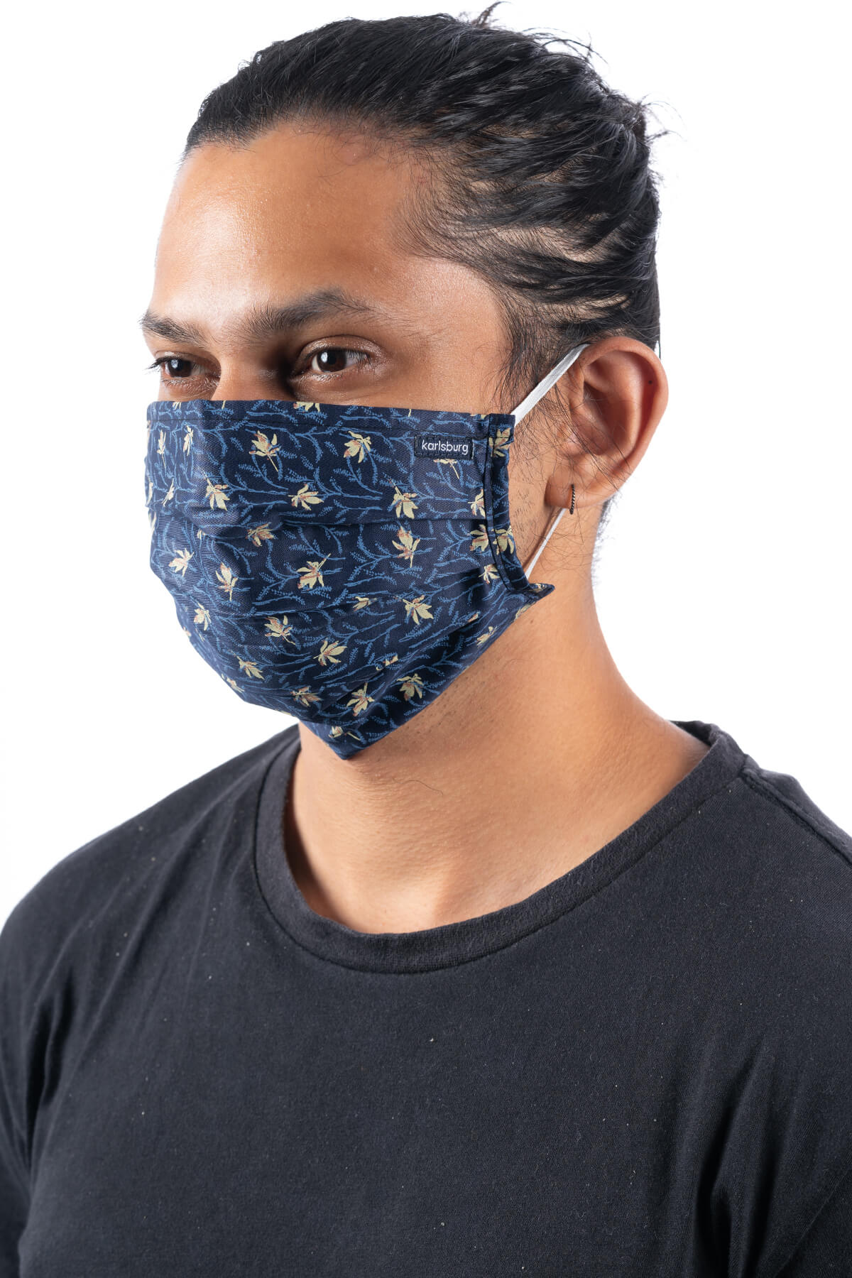 Navy and Blue Adult Face Mask - Pack of 10