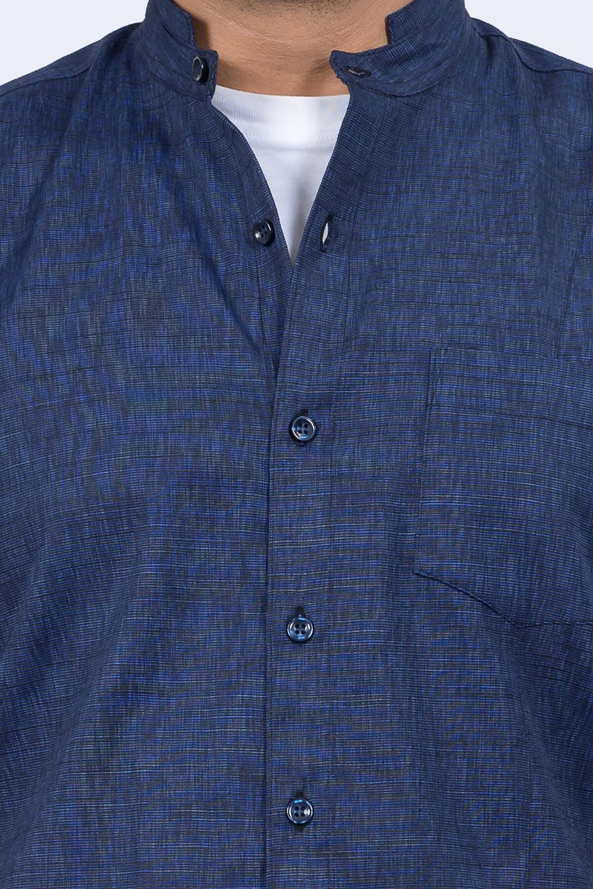 Mens Navy Slim Fit Shirt