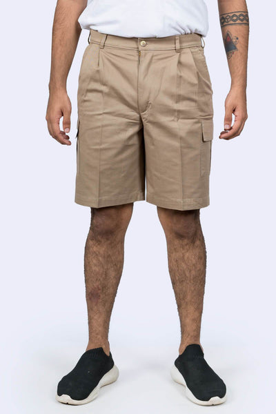 Mens Brown Cotton Shorts