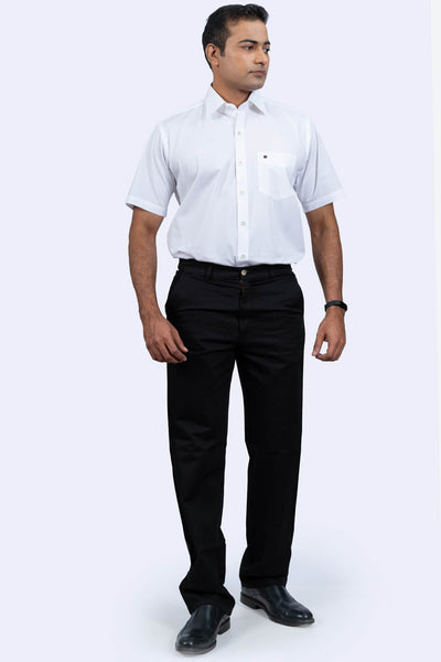 Mens White Regular Fit Shirt