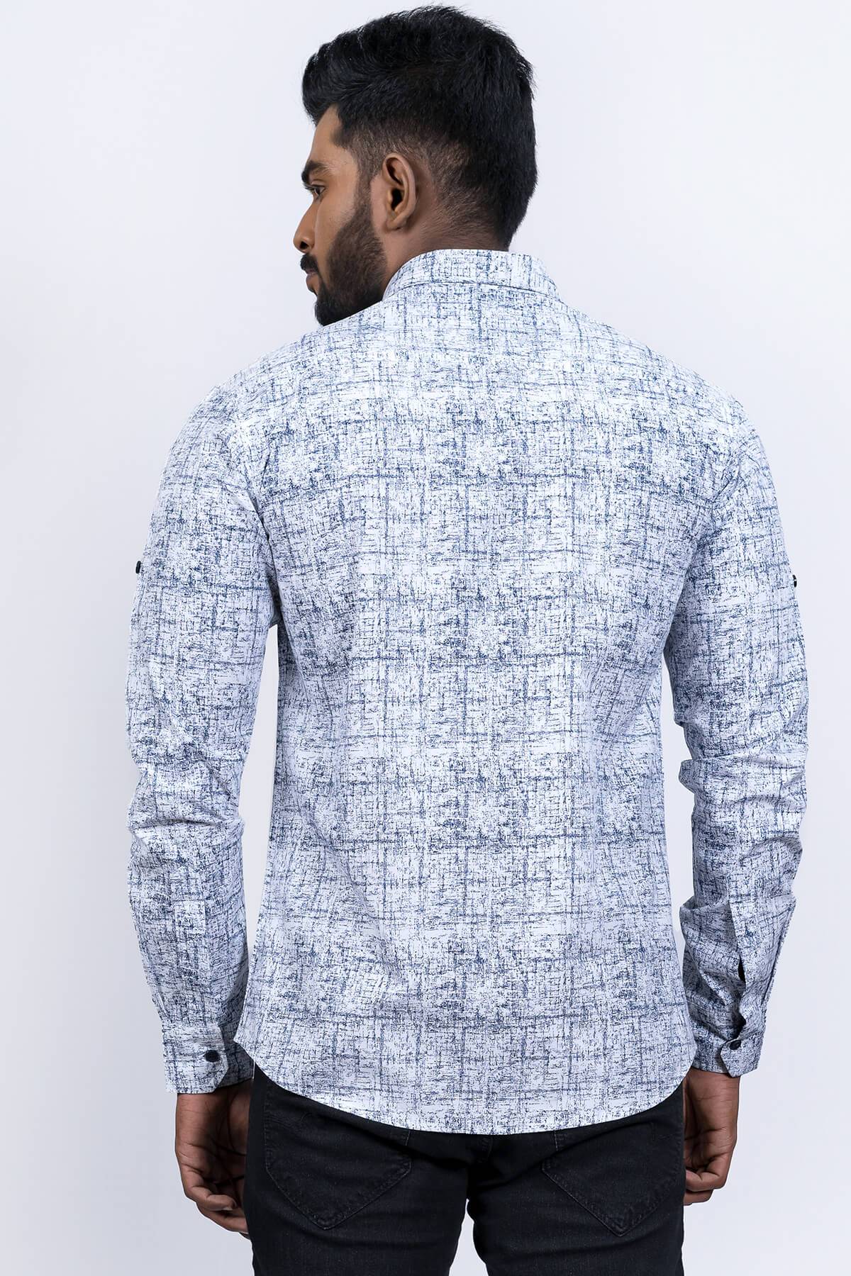 Mens White Cotton Shirt